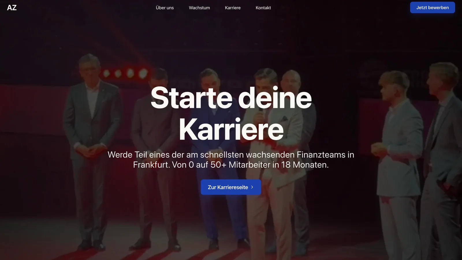 Karriere-Website für den Finanzvertrieb